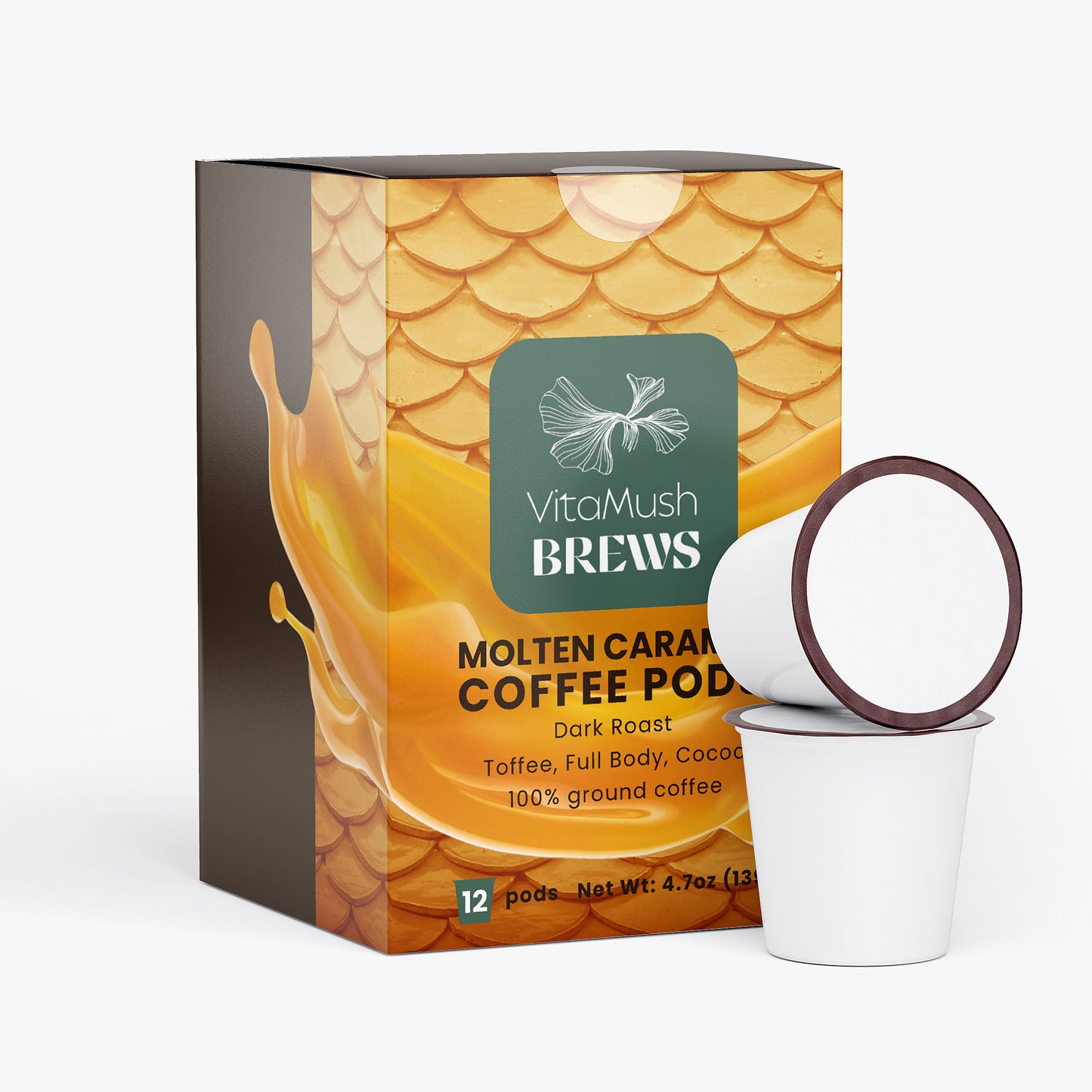 Molten Caramel Coffee Pods (Dark Roast)