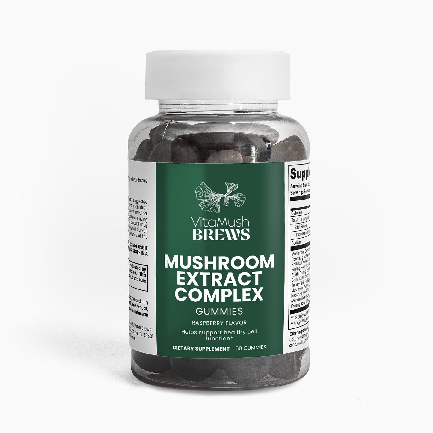Mushroom Extract Complex Gummies - 60 Gummies