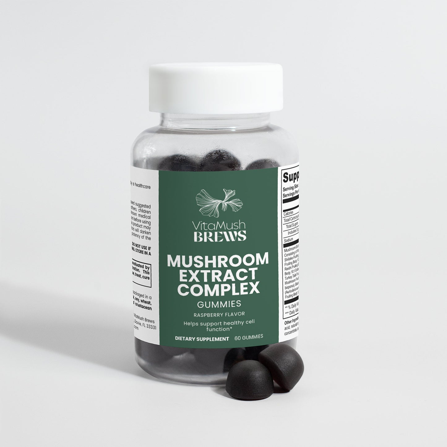 Mushroom Extract Complex Gummies - 60 Gummies