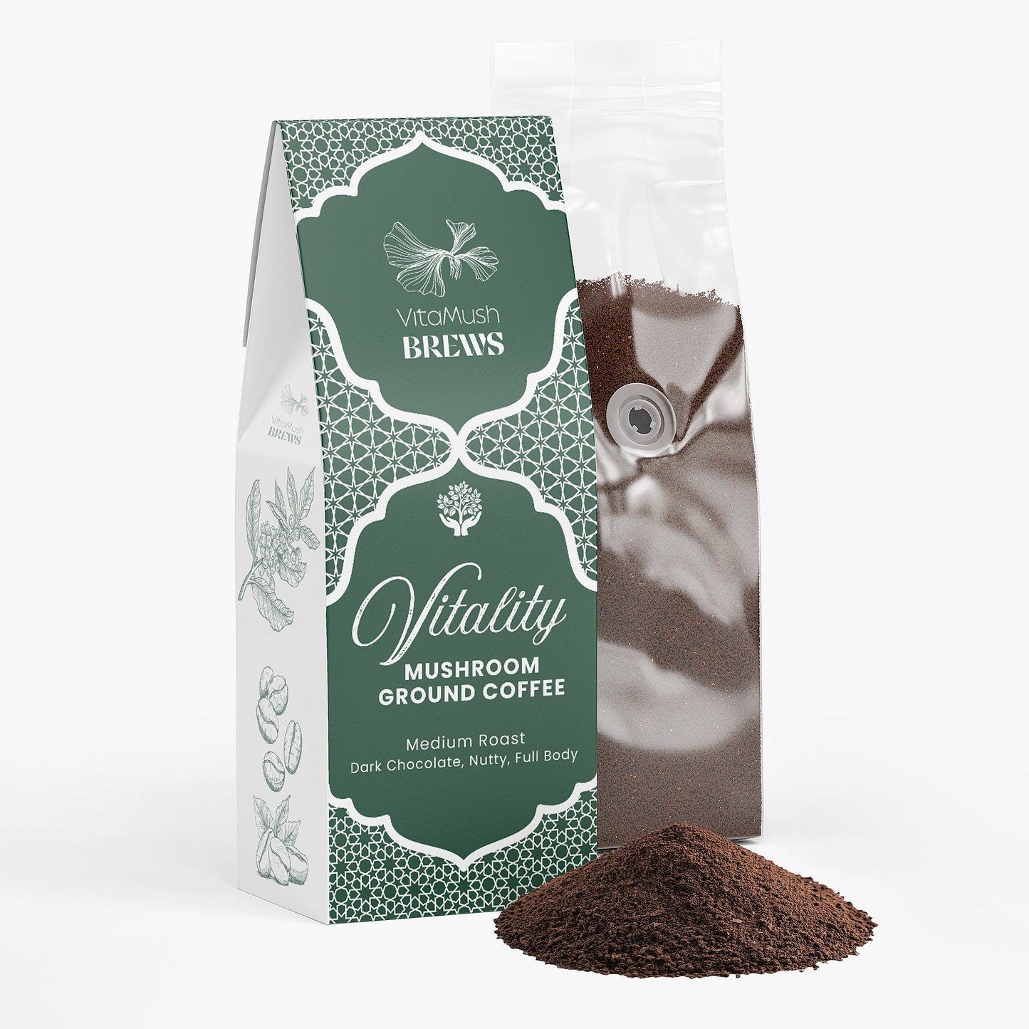Vitality Mushroom Coffee (Medium Roast)