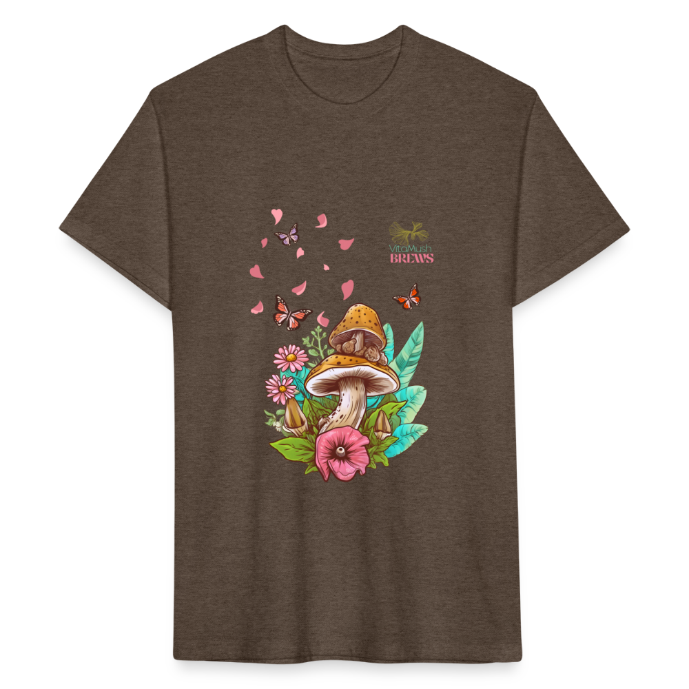 Mushroom Garden Butterflies - heather espresso