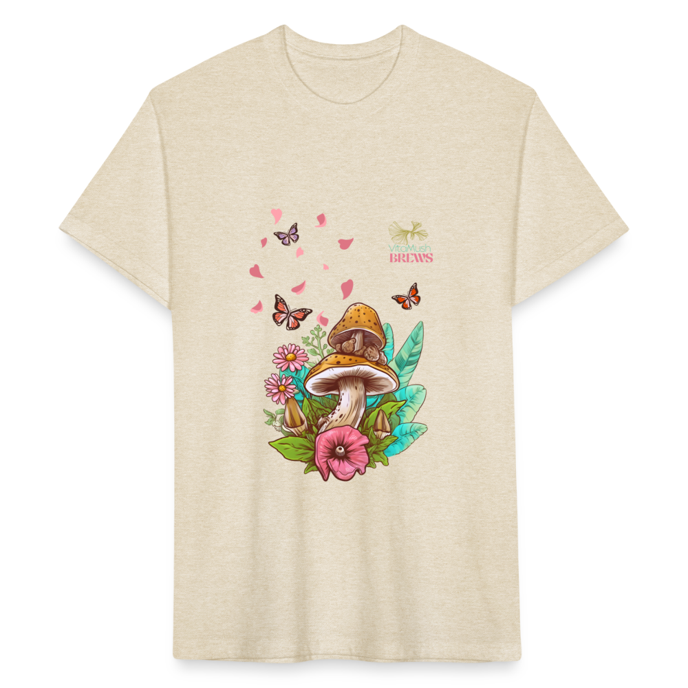 Mushroom Garden Butterflies - heather cream