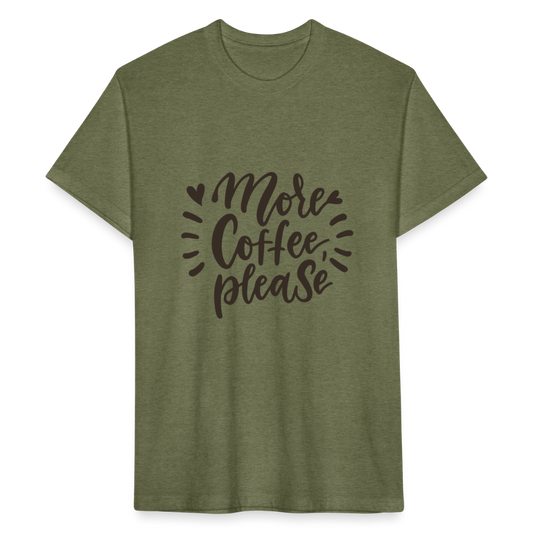 More Coffee Please - heather military green