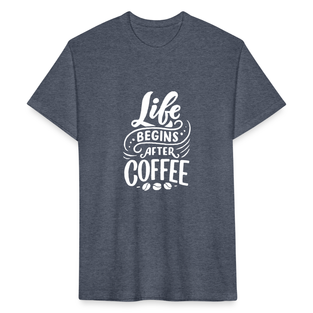 Life Begins After Coffee - heather navy