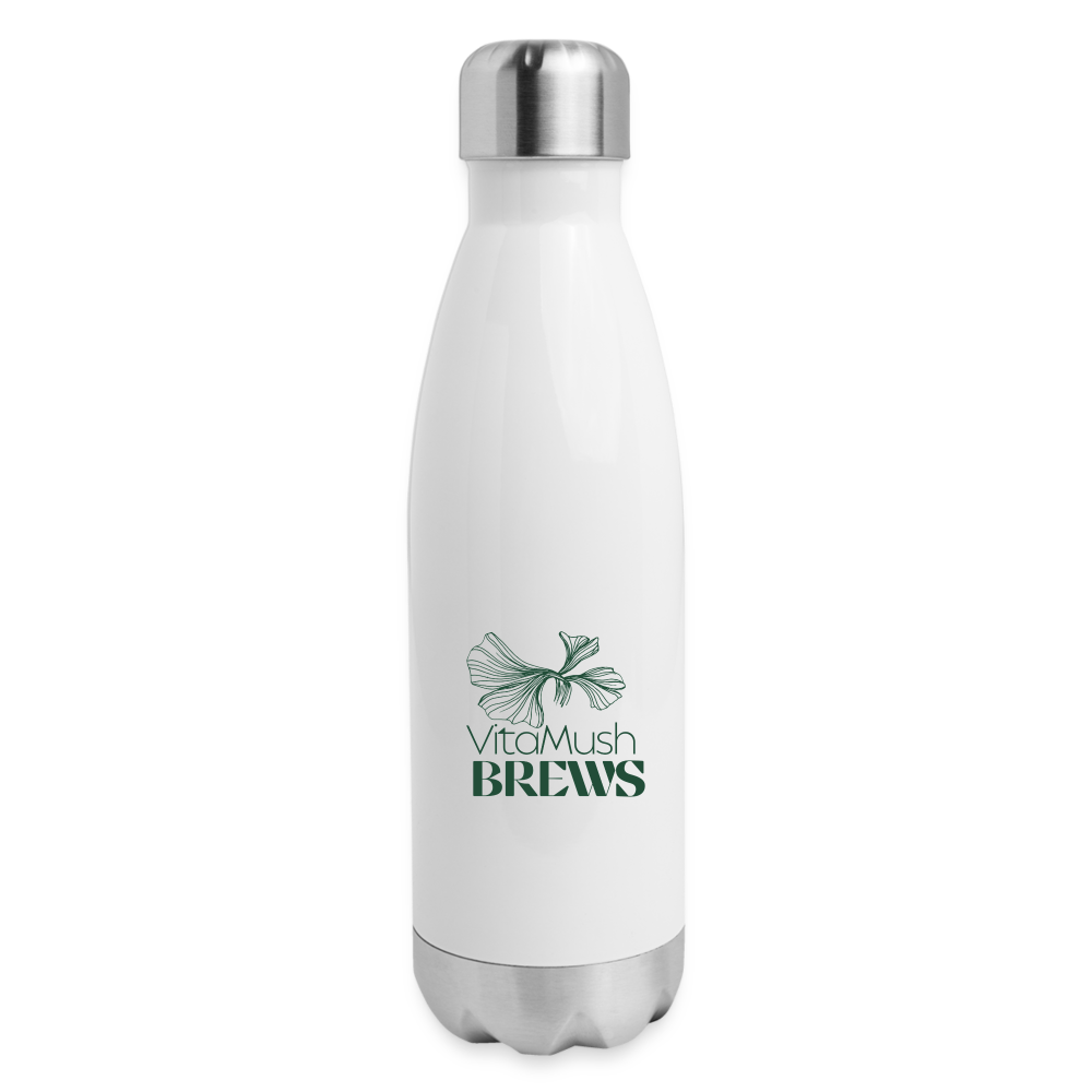 Insulated Stainless Steel Water Bottle - white