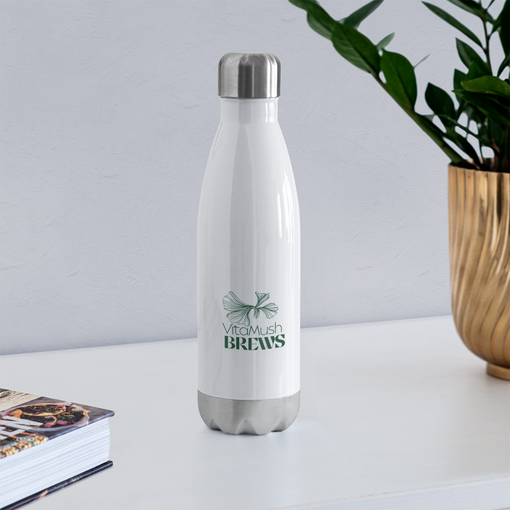 Insulated Stainless Steel Water Bottle - white