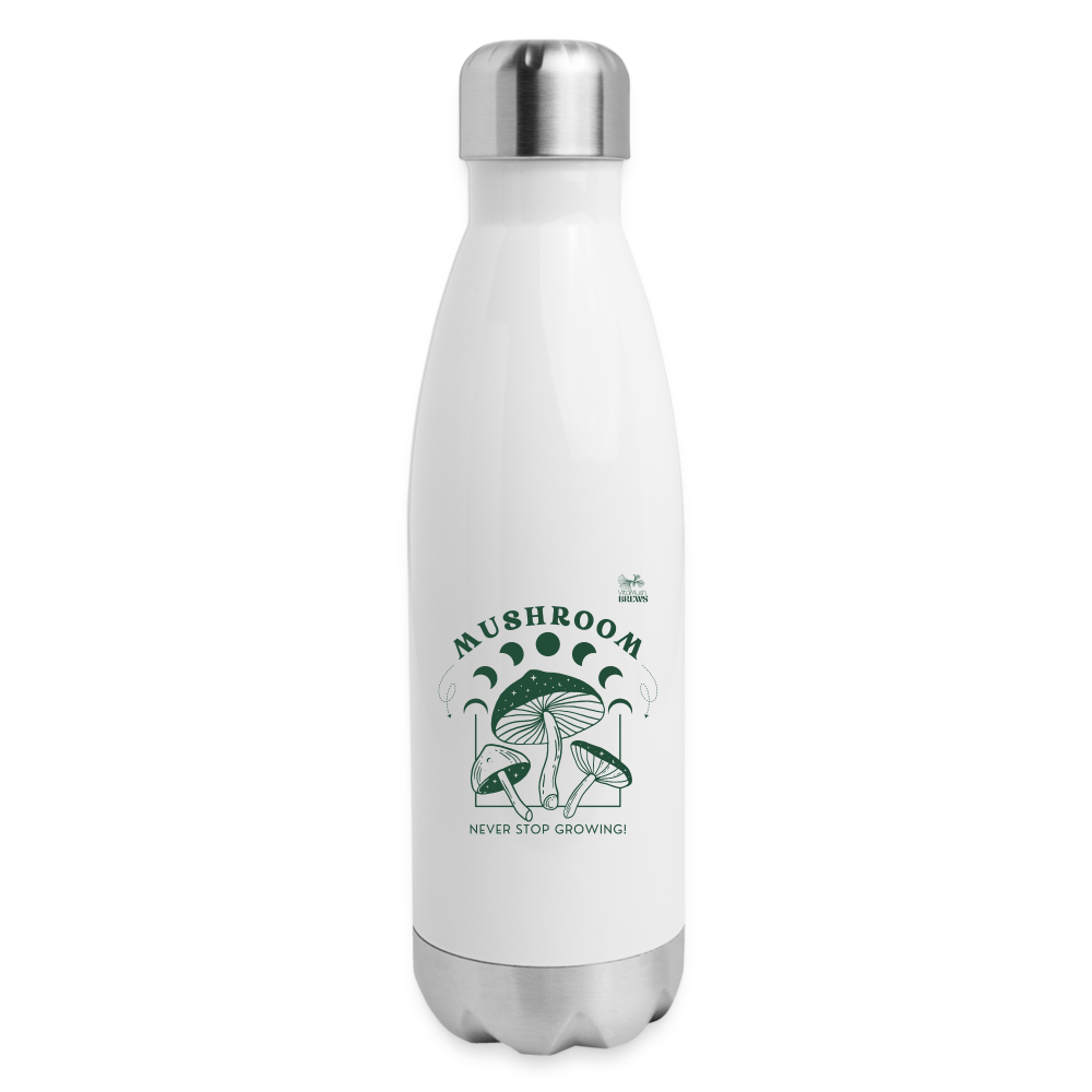 Insulated Stainless Steel Water Bottle - white