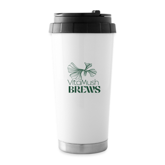 Travel Mug | VitaMush Brews - white